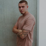 Cursive Tee - Mocha