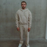 Cursive Hoodie - Simply Taupe