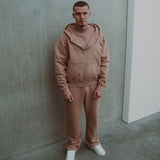 Cursive Hoodie - Mocha