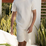 Interlock Shorts - White