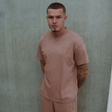 Cursive Tee - Mocha