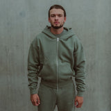 Cursive Hoodie - Castor Grey
