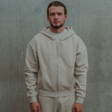 Cursive Hoodie - Simply Taupe