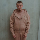 Cursive Hoodie - Mocha