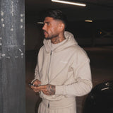 Cursive Hoodie - Simply Taupe