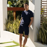 Interlock Tee - Navy