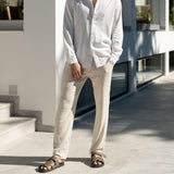 Oatmeal Linen Trousers