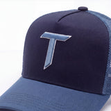 Contrast Trucker - Navy/Light Blue