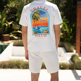 White Linen Shorts