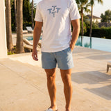 Quattro Tee - Baby Blue