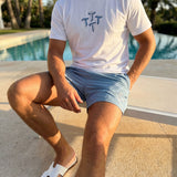 Quattro Tee - Baby Blue