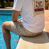 Palm Beige Swim Shorts